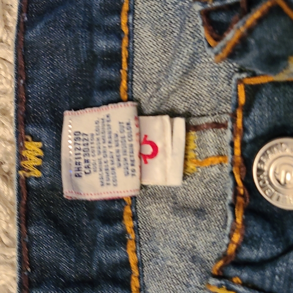 True religion dark blue jeans size 34 x 29.5 - Picture 6 of 13